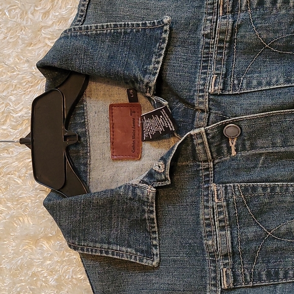 Vintage Calvin Klein denim jackelt Size L - Picture 9 of 10